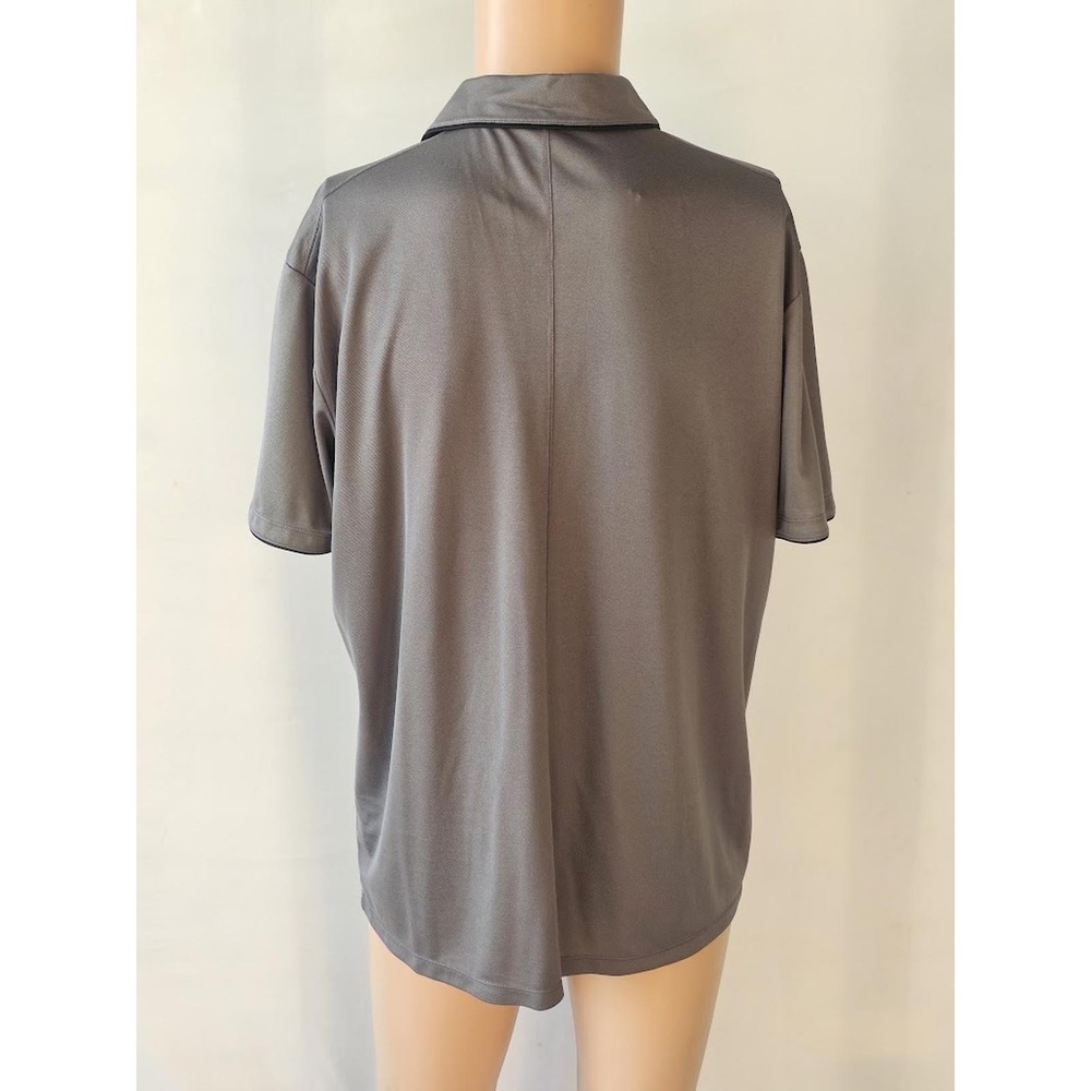 Nike Golf Dri-FIT Polo Shirt Mens Medium Gray Short Sleeve Standard Fit Swoosh - Picture 4 of 6